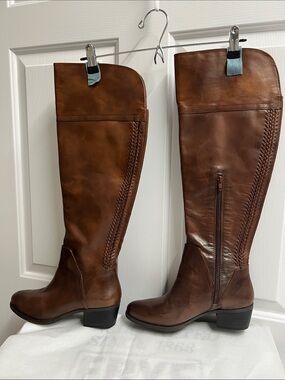 Vince Camuto Women's Leather Over-the-Knee Boots size 8.5 M VC-Bendra 2” heels